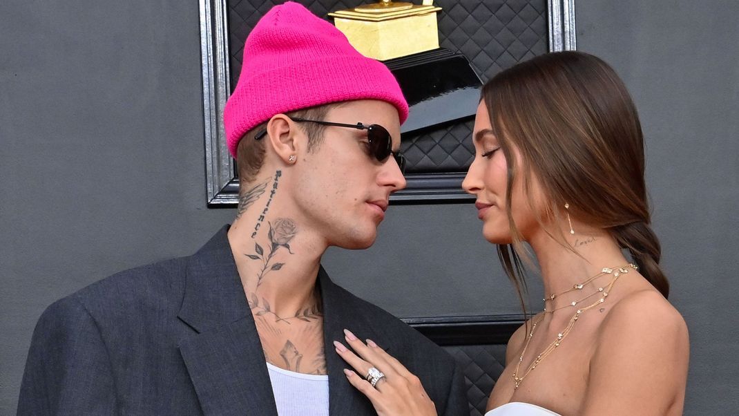 Sie half ihm, seine Sucht zu besiegen: Justin Bieber mit Ehefrau Hailey.