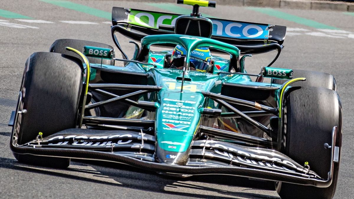 Fernando Alonso im Aston Martin AMR25 beim Formel-1-Rennen in Monaco 2025