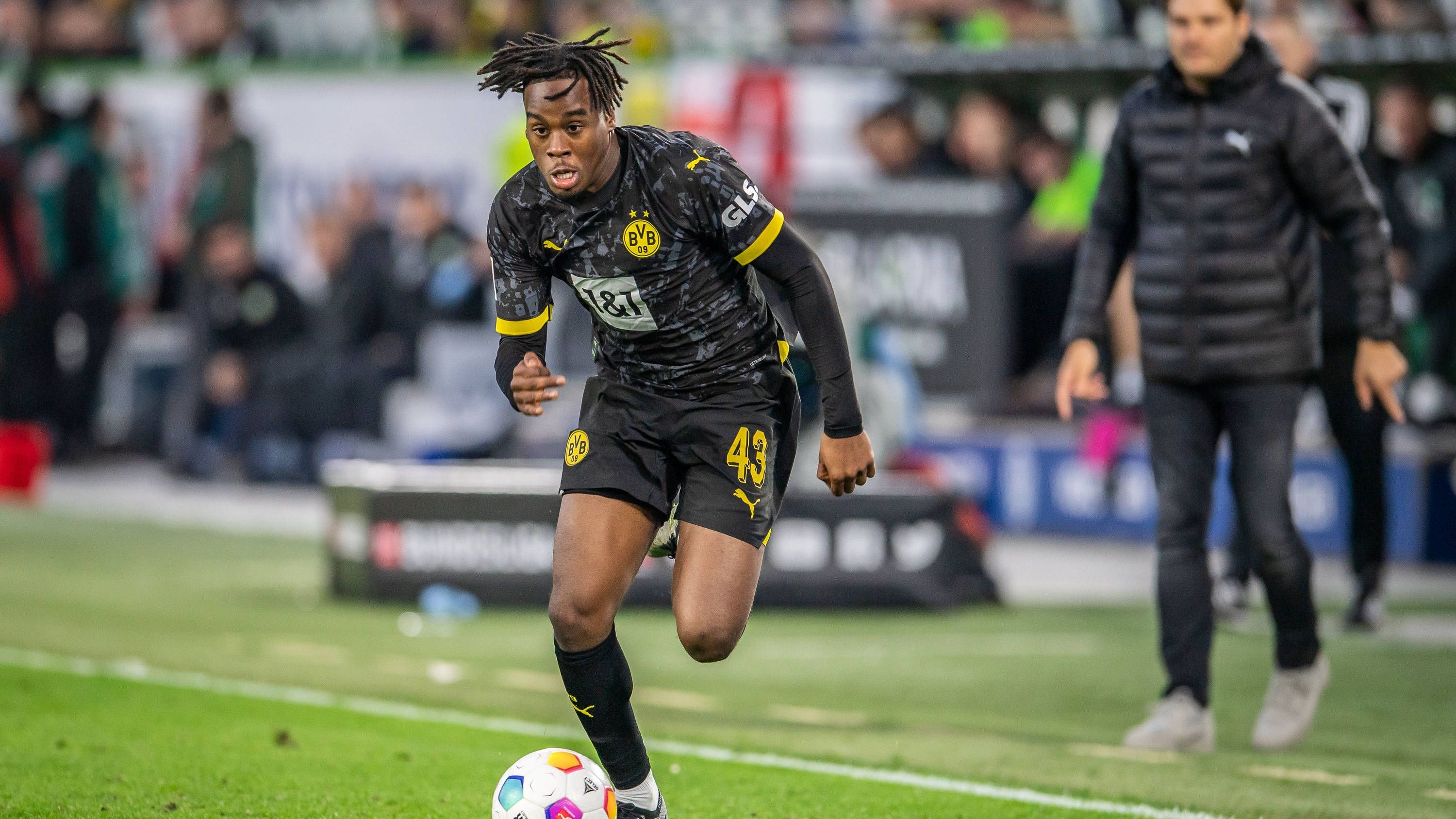 <strong>Platz 4 (geteilt): Jamie Bynoe-Gittens</strong><br>Verein: Borussia Dortmund<br>Marktwertentwicklung: +10 Millionen Euro (+55,6%)<br>Aktueller Marktwert: 28 Millionen Euro