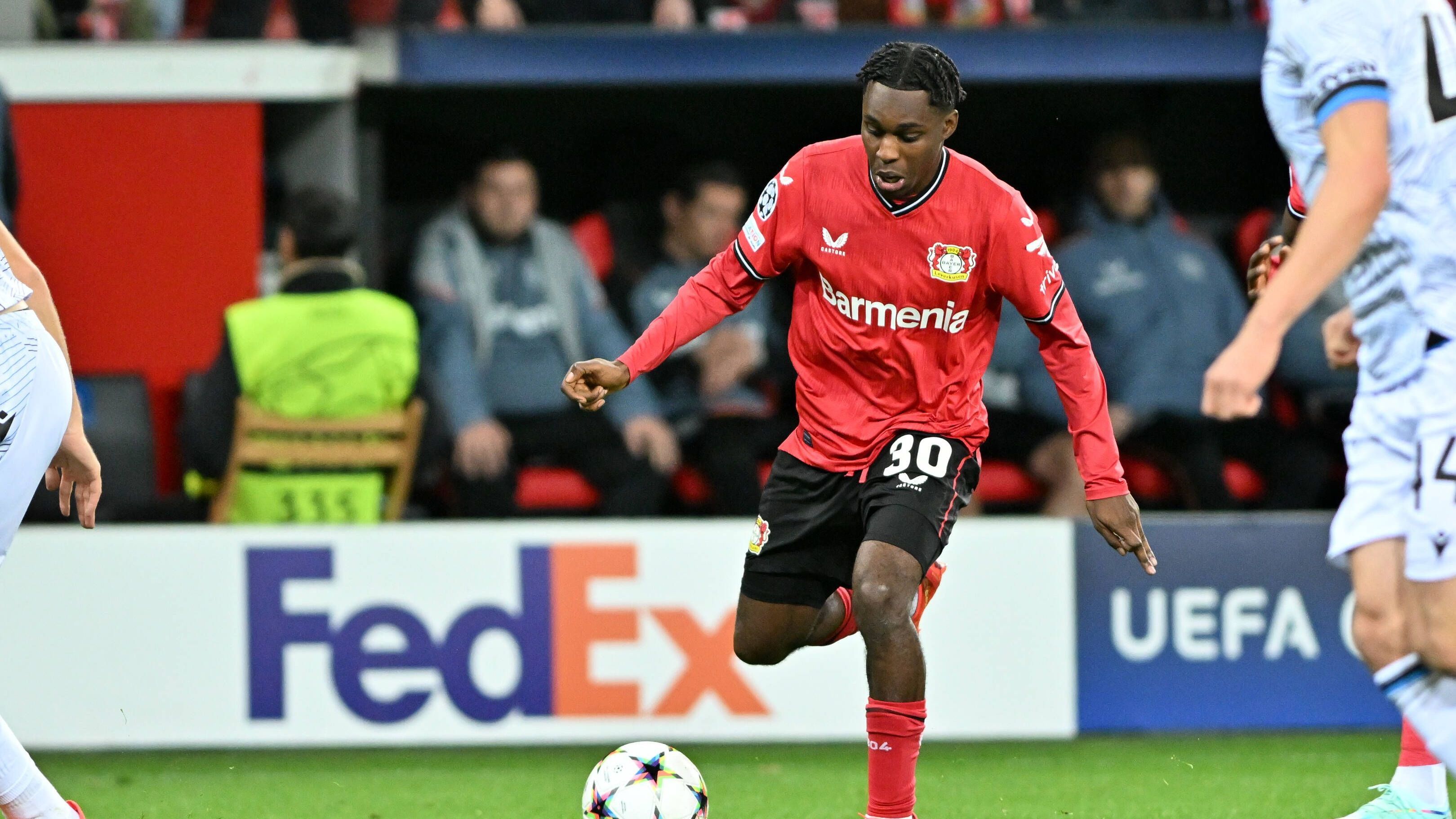 <strong>20. Platz: Jeremie Frimpong - 36,07 km/h</strong><br>- Saison: 2022/23<br>- Klub: Bayer Leverkusen<br>- Position: Rechtes Mittelfeld