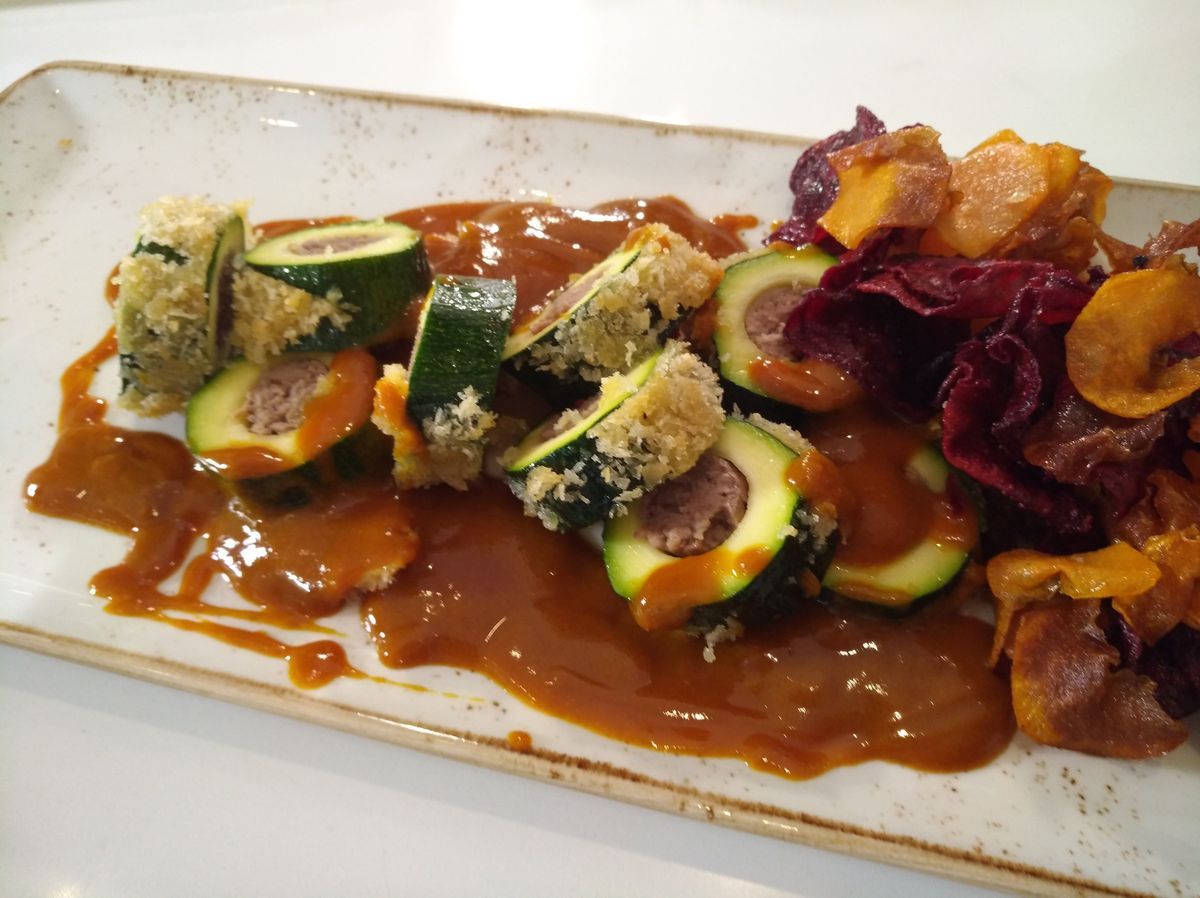 Zucchini-Lamm-Currywurst