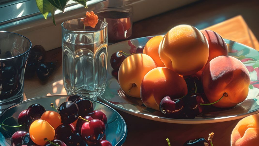 Obst und andere Lebensmittel können bei einer Kreuzallergie zu allergischen Reaktionen führen. Das Immunsystem irrt sich und verwechselt zum Beispiel die Allergene von Birkenpollen mit denen von Pfirsichen oder Kirschen.