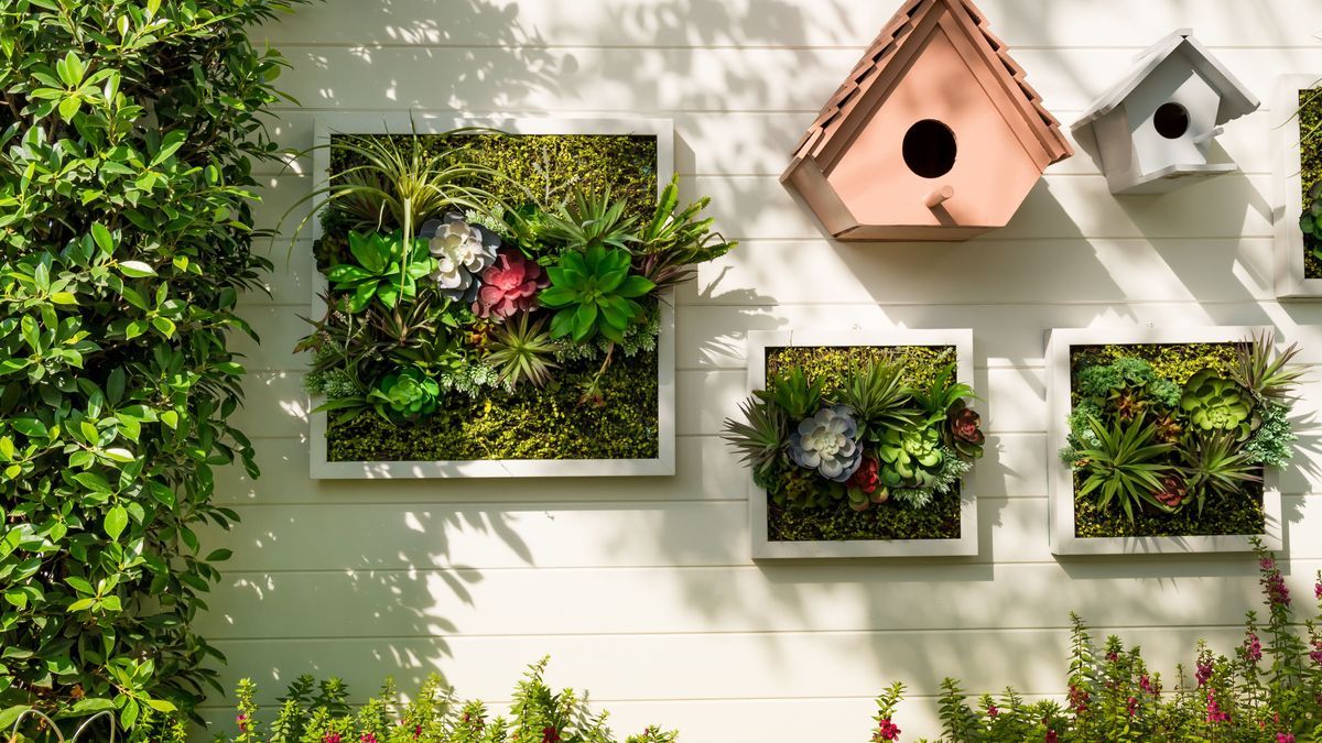 So können Sie Ihren vertikalen DIY-Wandgarten an der Fassade einfach selbst anlegen