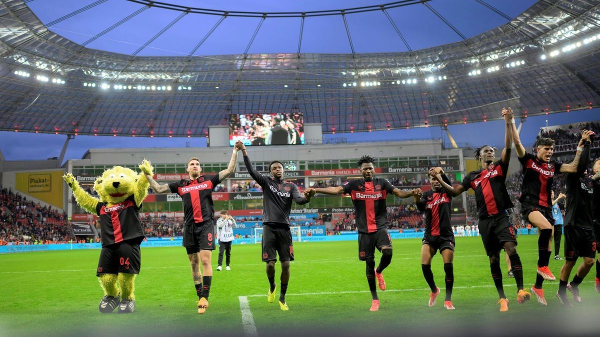 Die Leverkusener feierten das Remis wie einen Sieg