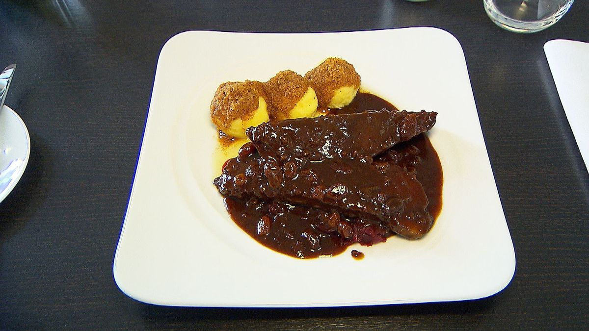 Rheinischer Sauerbraten vom Rotwild aus der Eifel