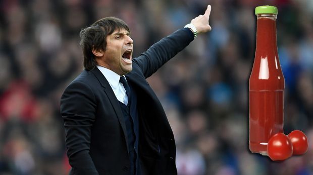 
                <strong>FC Chelsea: Ketchup und Brown Sauce</strong><br>
                Weshalb der FC Chelsea in dieser Saison so stark spielt? Ein Grund könnte das Ketchup-Verbot sein: Nach seiner Ankunft bei den "Blues" vergangenen Sommer, hat Antonio Conte Ketchup und "Brown Sauce" aus der Kantine des Klubs verbannt. 
              