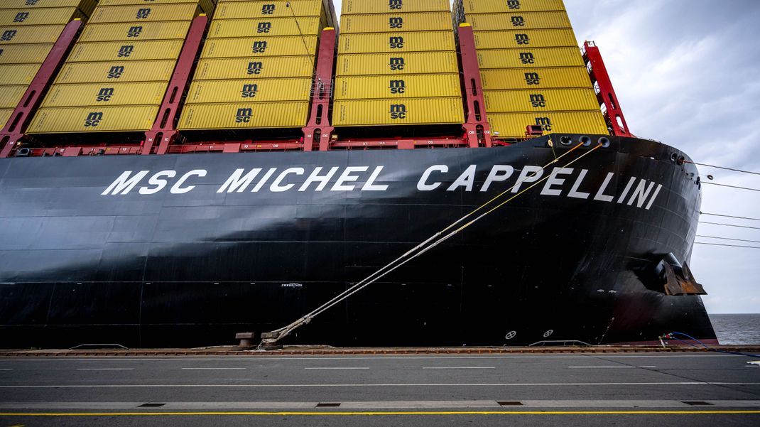 Das Containerschiff Michel Cappellini gehört zur neuesten Schiffsgeneration der Reederei Mediterranean Shipping Company (MSC). 