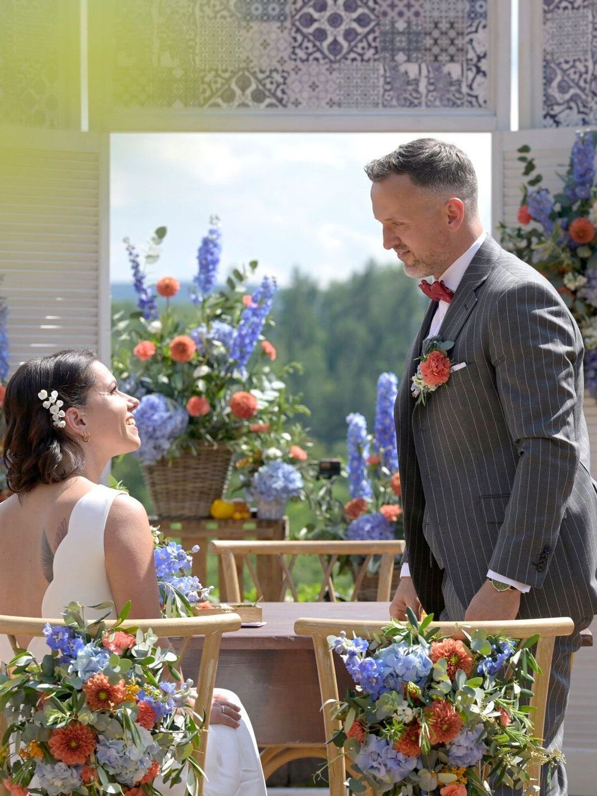 Gestern noch Unbekannte, heute Braut und Bräutigam: Desiree und Marco sind das fünfte Paar der diesjährigen "Hochzeit auf den ersten Blick"-Staffel.