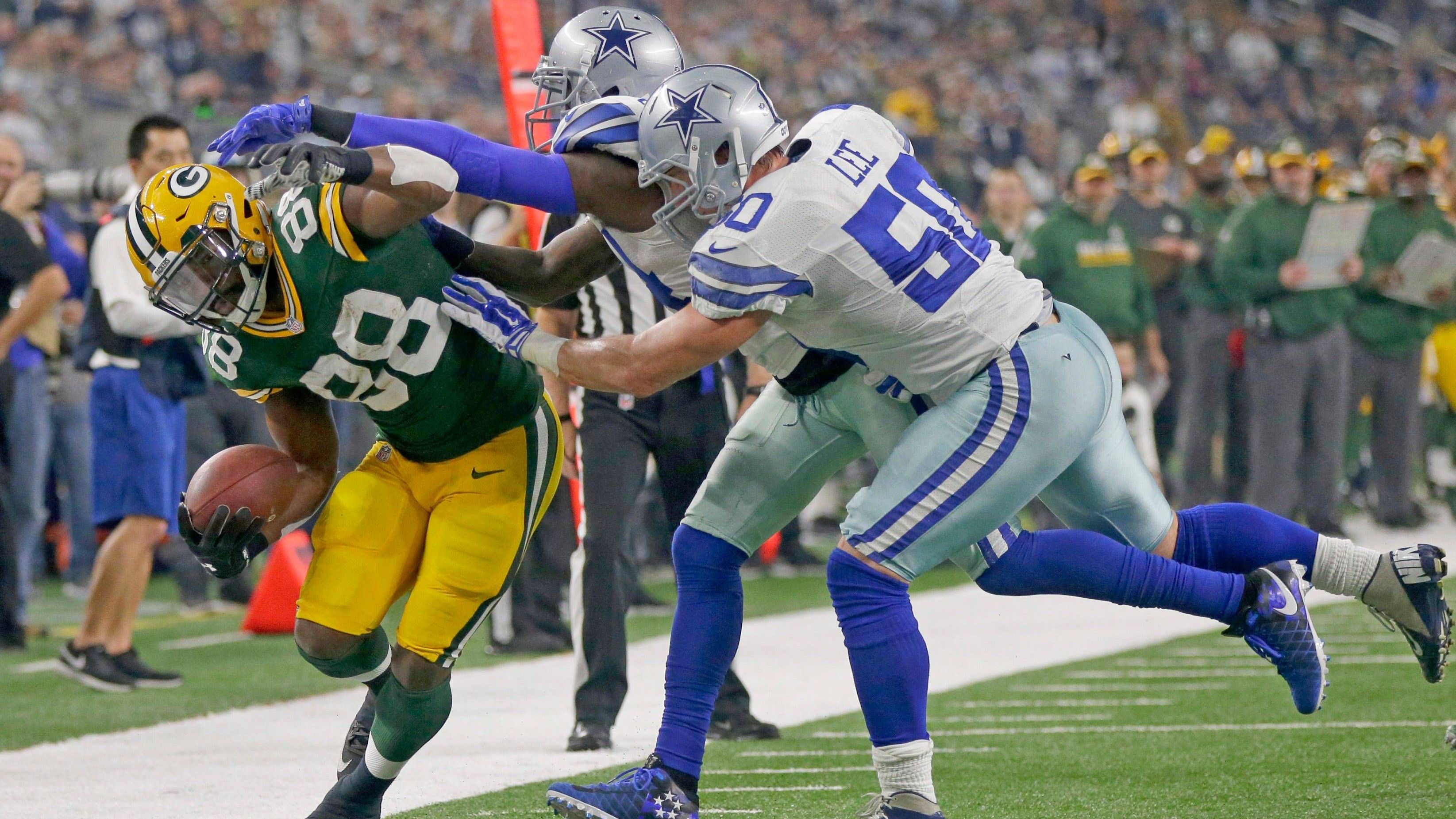 <strong>Packers @ Cowboys: Packers siegen 2016 dank Rodgers-Magie</strong><br>Das letzte Treffen der beiden Teams in den Playoffs war ein denkwürdiges. Mit den beiden Rookies Dak Prescott und Ezekiel Elliott glichen die Cowboys spät auf 28:28 aus, ehe Aaron Rodgers mit einem Vintage Throw auf Jared Cook doch noch ein Game Winning Field Goal einleitete. Die Cowboys flogen raus, die Packers scheiterten später an den Atlanta Falcons.