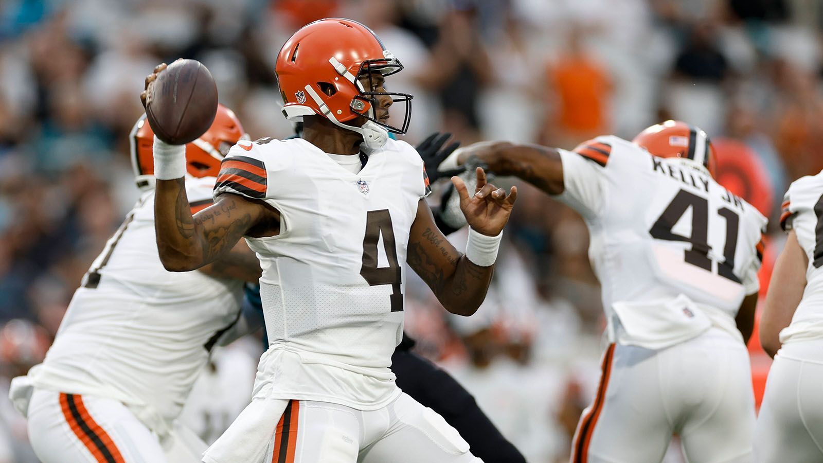 
                <strong>Cleveland Browns mit 14 Siegen und 8 Niederlagen</strong><br>
                2022: 1-22021: 3-02019: 3-12018: 3-12017: 4-02016: 0-4
              
