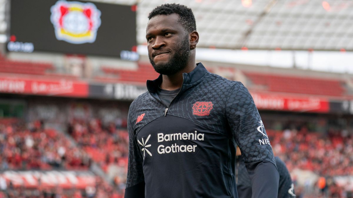 Victor Boniface (Bayer 04 Leverkusen, 22) 05.08.2025, Bayer Leverkusen - Pisa Sporting Club, Fussball, Testspiel, GER, Leverkusen, BayArena DFL regulations prohibit any use of photographs as image ...