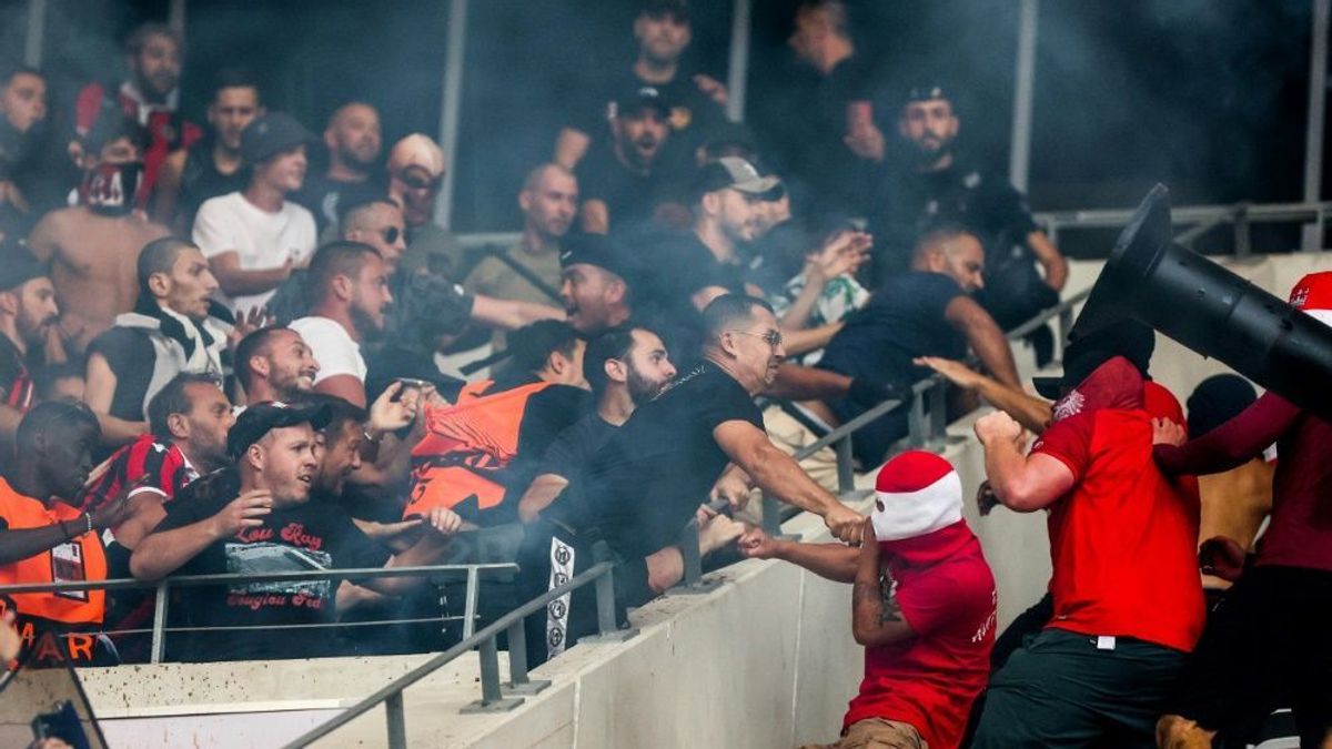 Heftige Ausschreitungen vor dem Spiel in Nizza