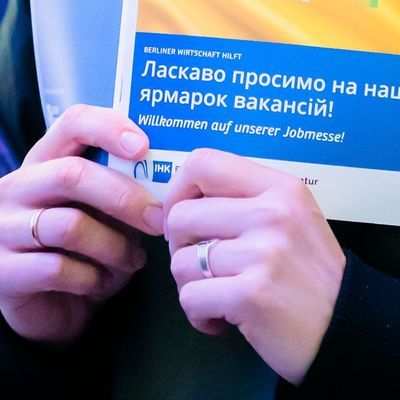 Jobmesse für ukrainische Geflüchtete von der IHK Berlin und der Agentur für Arbeit