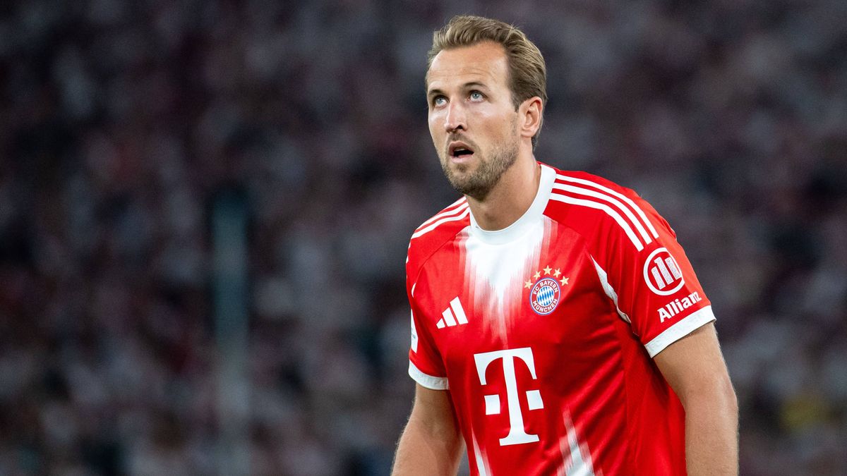 Harry Kane (FC Bayern Muenchen, 09), GER, VfB Stuttgart vs. FC Bayern Muenchen, Fussball, Herren, Franz-Beckenbauer-Supercup 2025, Supercup, Spielzeit 2025 2026, 16.08.2025 GER, VfB Stuttgart vs. F...