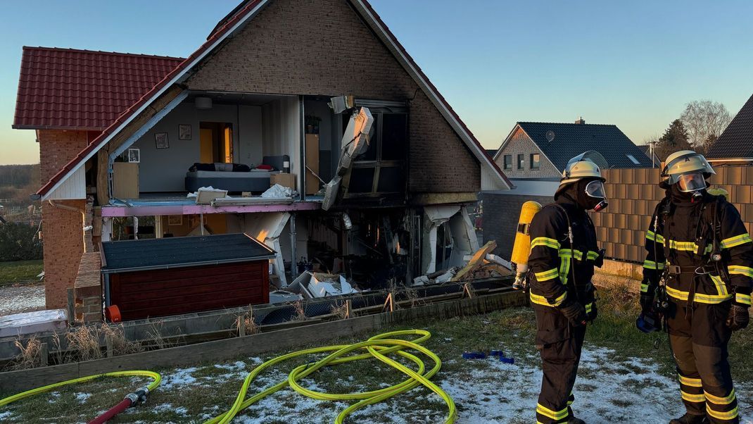 Glück im Unglück: Bei der Explosion in Schönberg war niemand verletzt worden.