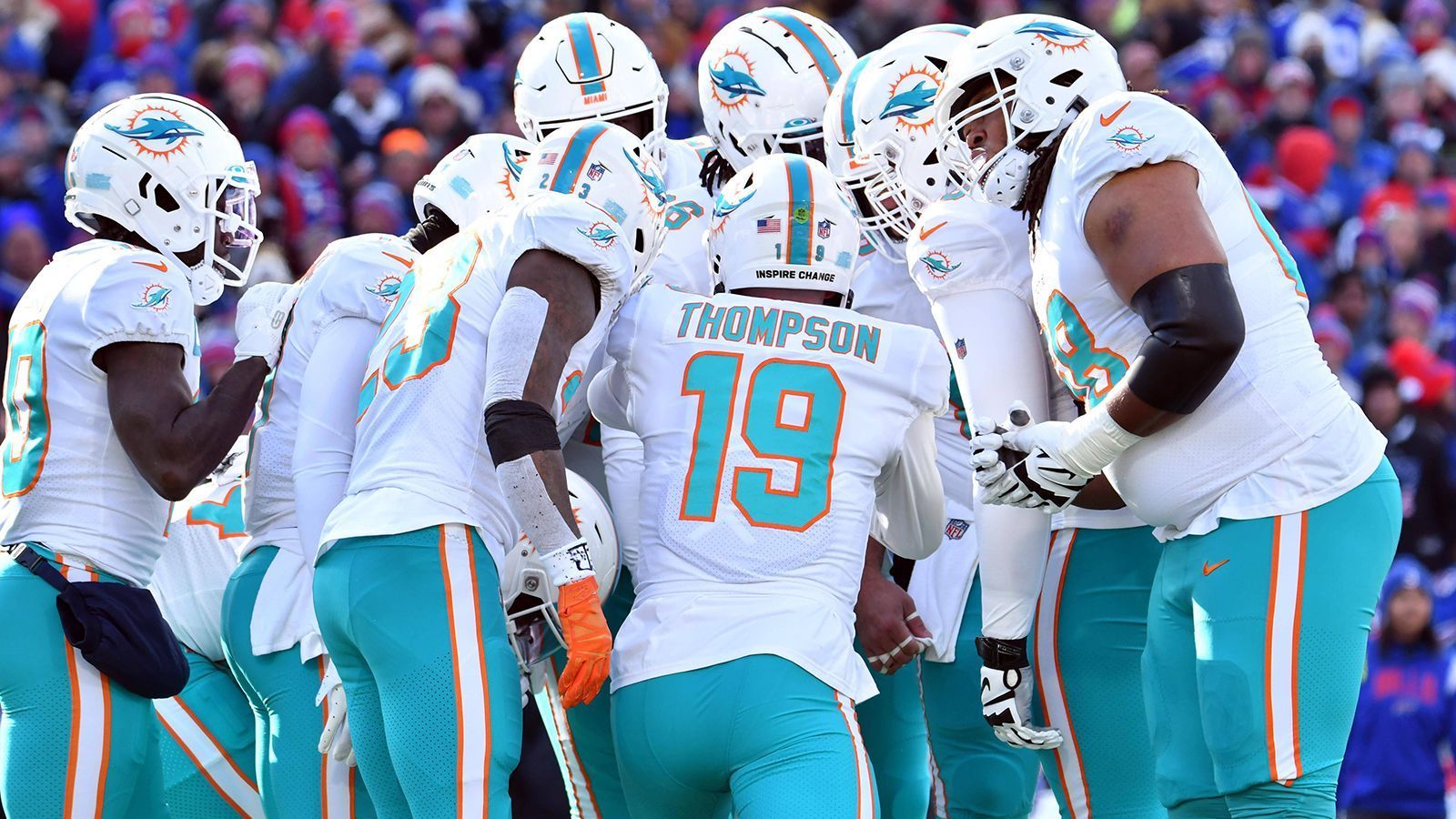 
                <strong>Platz 3 (geteilt): Miami Dolphins</strong><br>
                Gegnerbilanz im Jahr 2022: 158-127-2prozentualer Anteil der Siege der Gegner: 
              