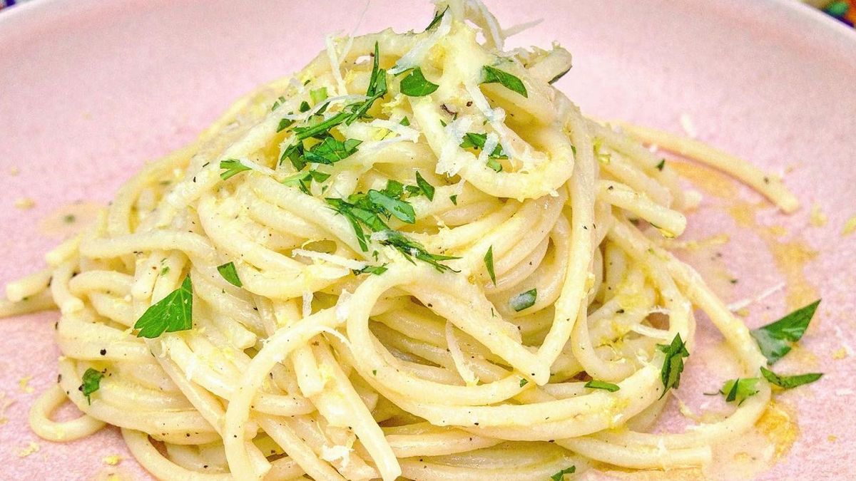 Pasta mit Erbsenpesto