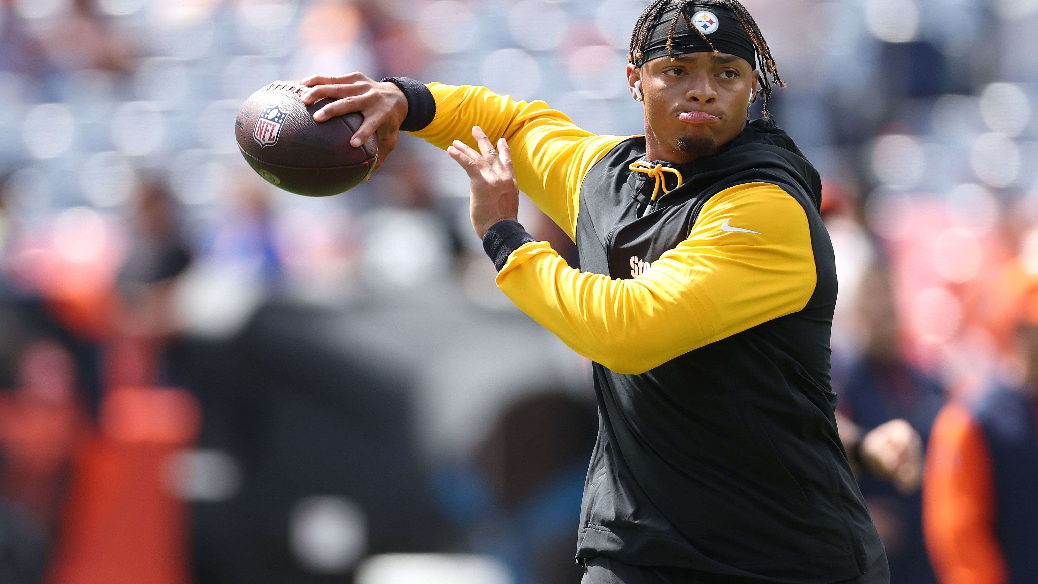 <strong>Justin Fields (Pittsburgh Steelers)</strong><br> Letzte Interception: Saison 2024, Woche 3<br> Spiele seitdem: 0<br> Passversuche seitdem: <strong>9</strong>