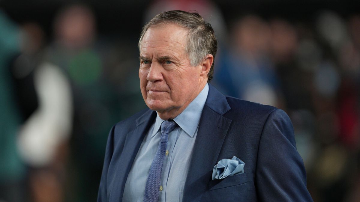 PHILADELPHIA, PA - SEPTEMBER 16: NFL, American Football Herren, USA analyst Bill Belichick looks on during the game between the Philadelphia Eagles and the Atlanta Falcons on September 15, 2024 at ...