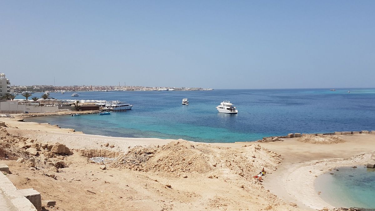 Badestrand von Hurghada.