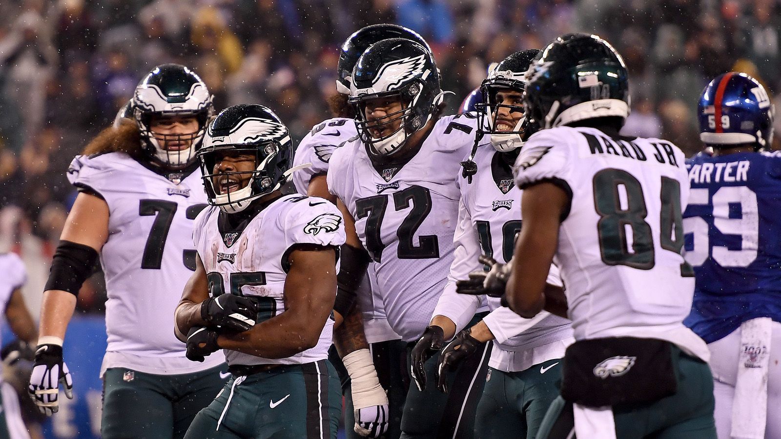 
                <strong>Philadelphia Eagles</strong><br>
                Qualifiziert nach Woche 17NFC East:1. Philadelphia Eagles (9-7)2. Dallas Cowboys (8-8)3. New York Giants (4-12)4. Washington Redskins (3-13)
              