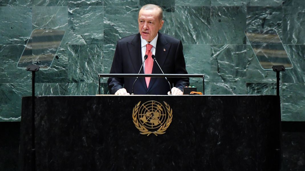  Der türkische Präsident Recep Tayyip Erdogan in New York.