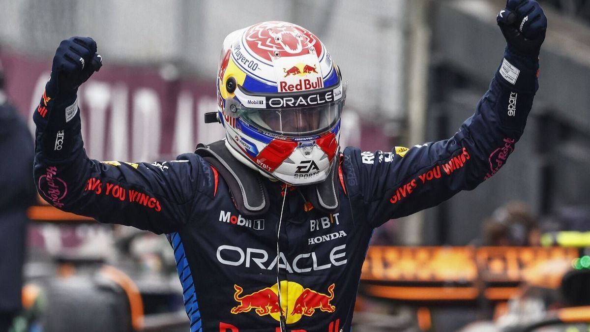 Max Verstappen jubelt: Er ist zum vierten Mal Formel-1-Weltmeister