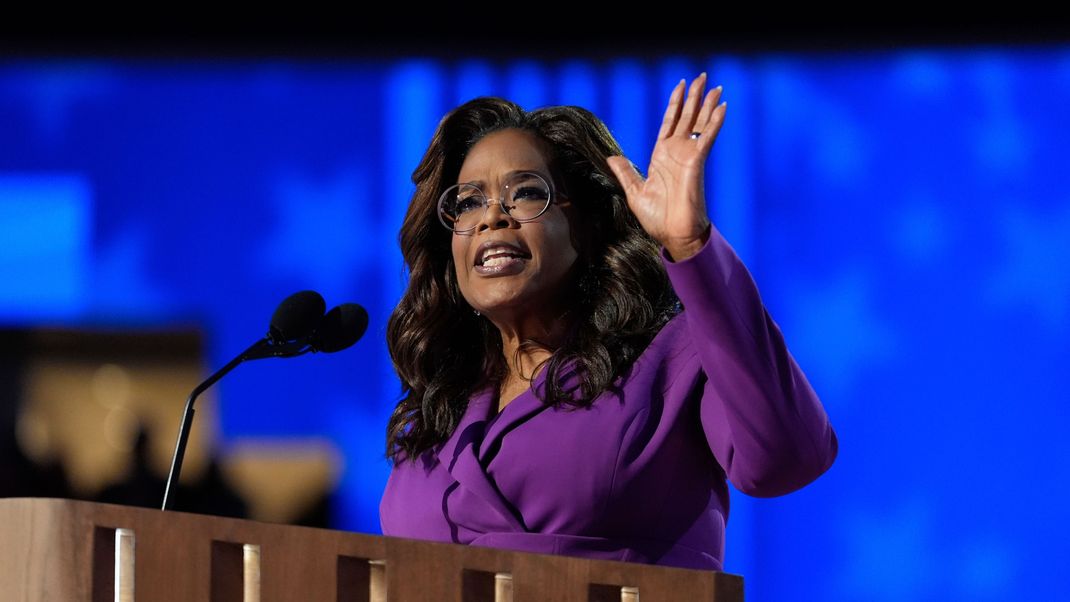 Oprah Winfrey auf dem Parteitag der Demokraten in Chicago.