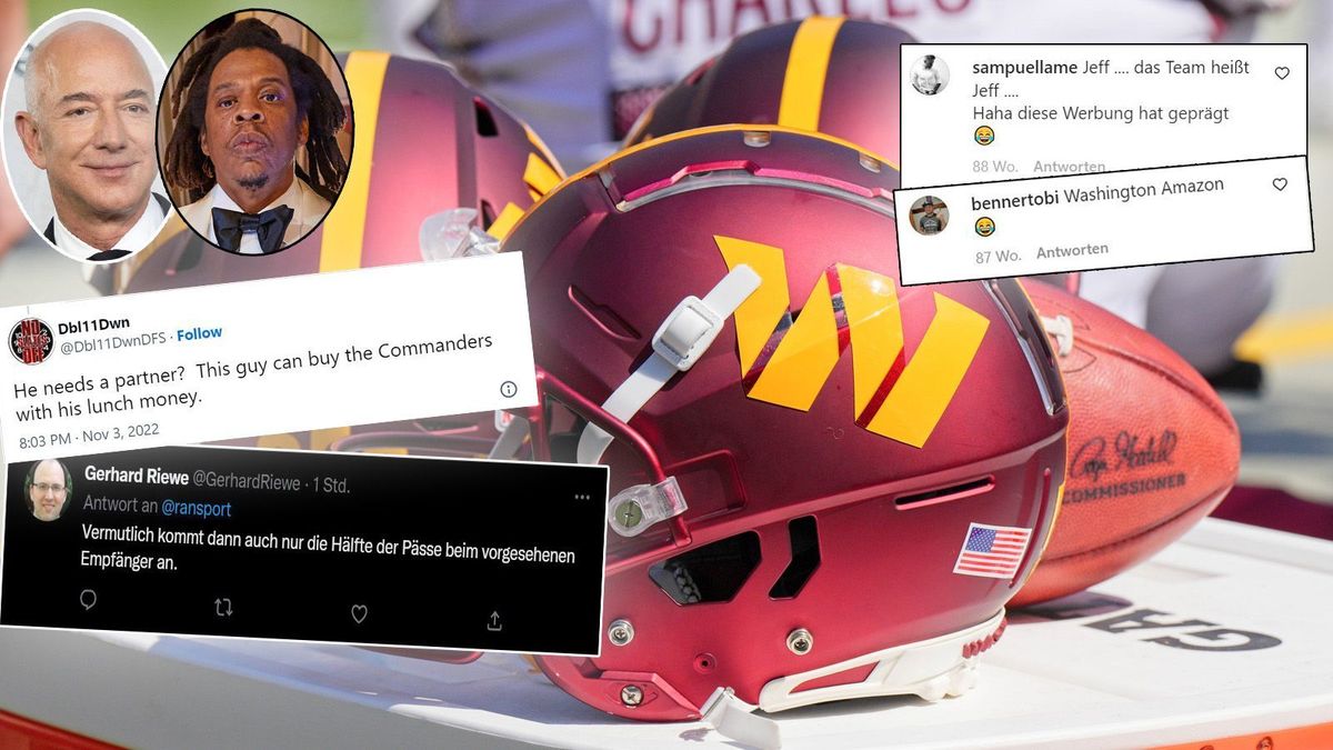Washington Commanders vor Verkauf: Alternative Franchise-Namen für Kaufinteressenten Jeff Bezos und Jay-Z