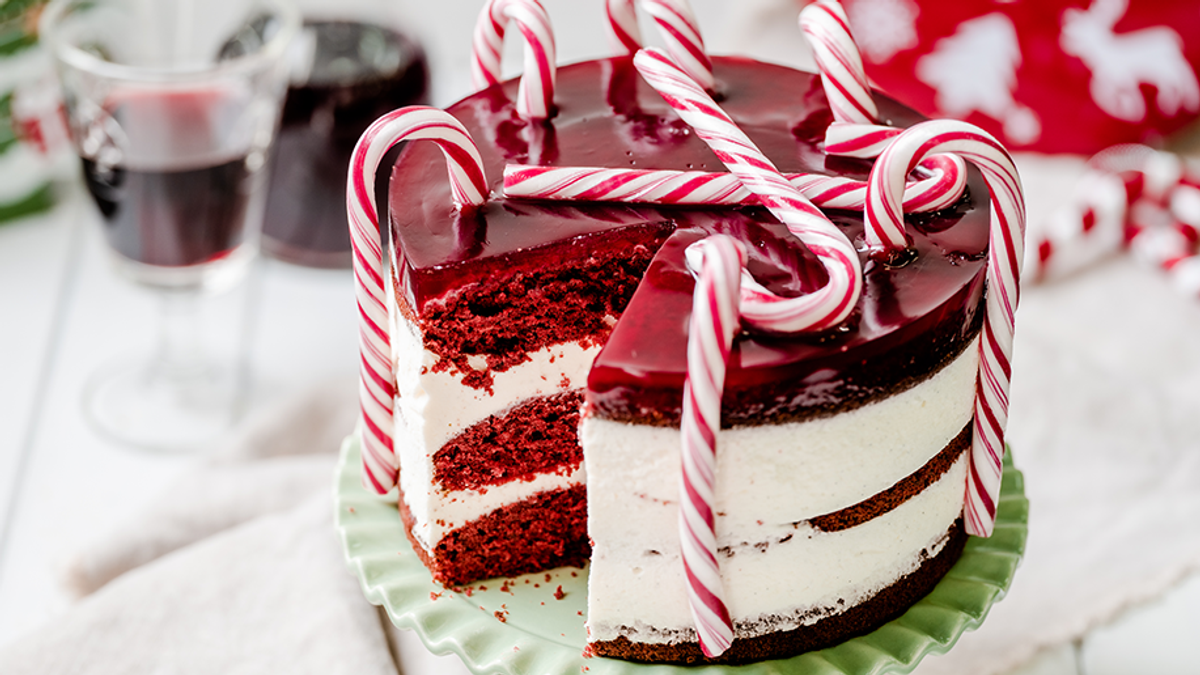 Red Velvet Weihnachtstorte