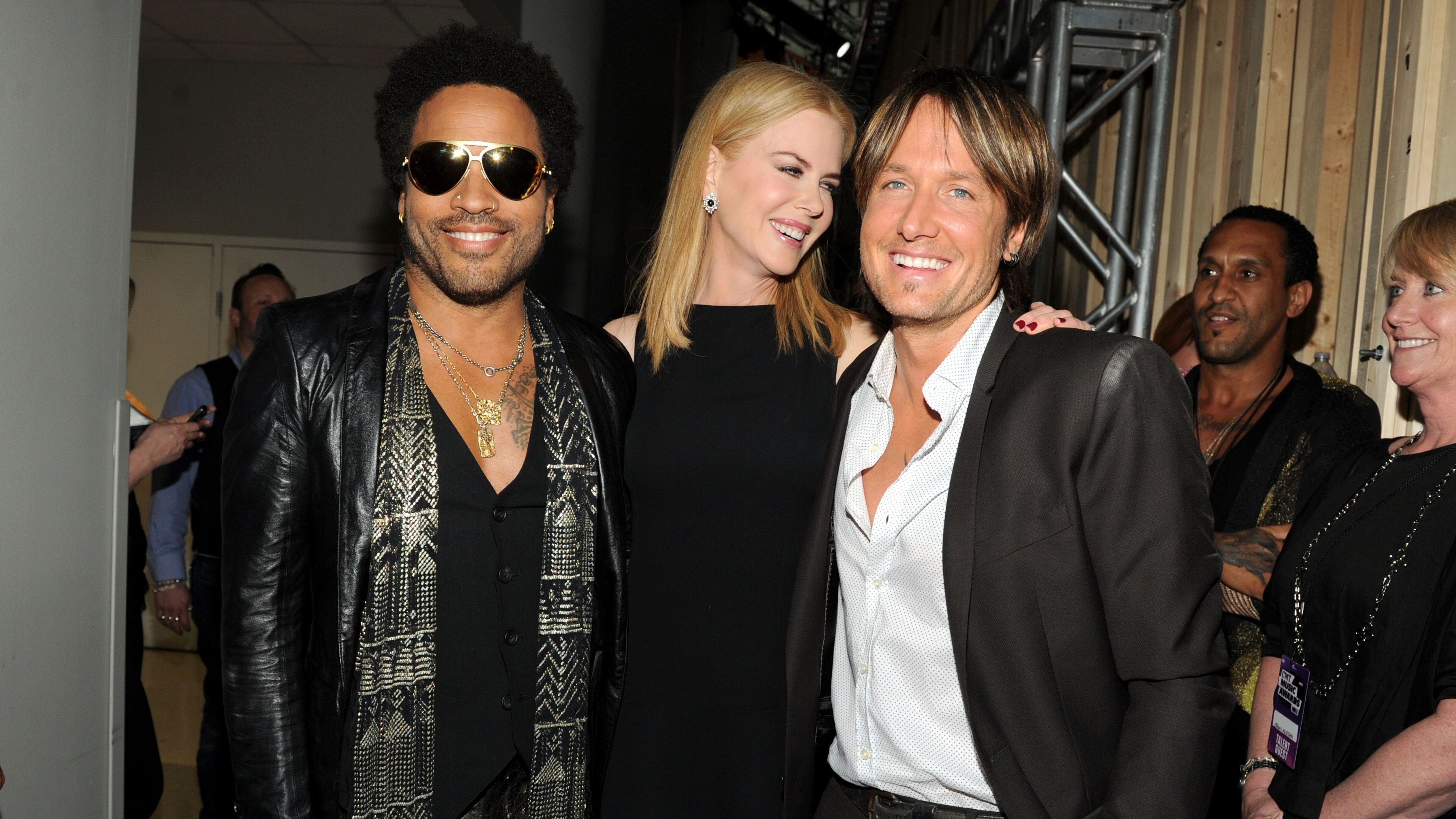 Sänger Lenny Kravitz datete Nicole Kidman im Jahr 2004, heute verstehen sich die beiden bestens -&nbsp; auch im Dreierpack mit Keith Urban)