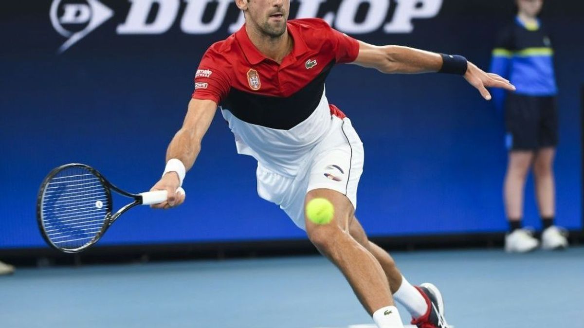 Novak Djokovic mit Serbien im Finale