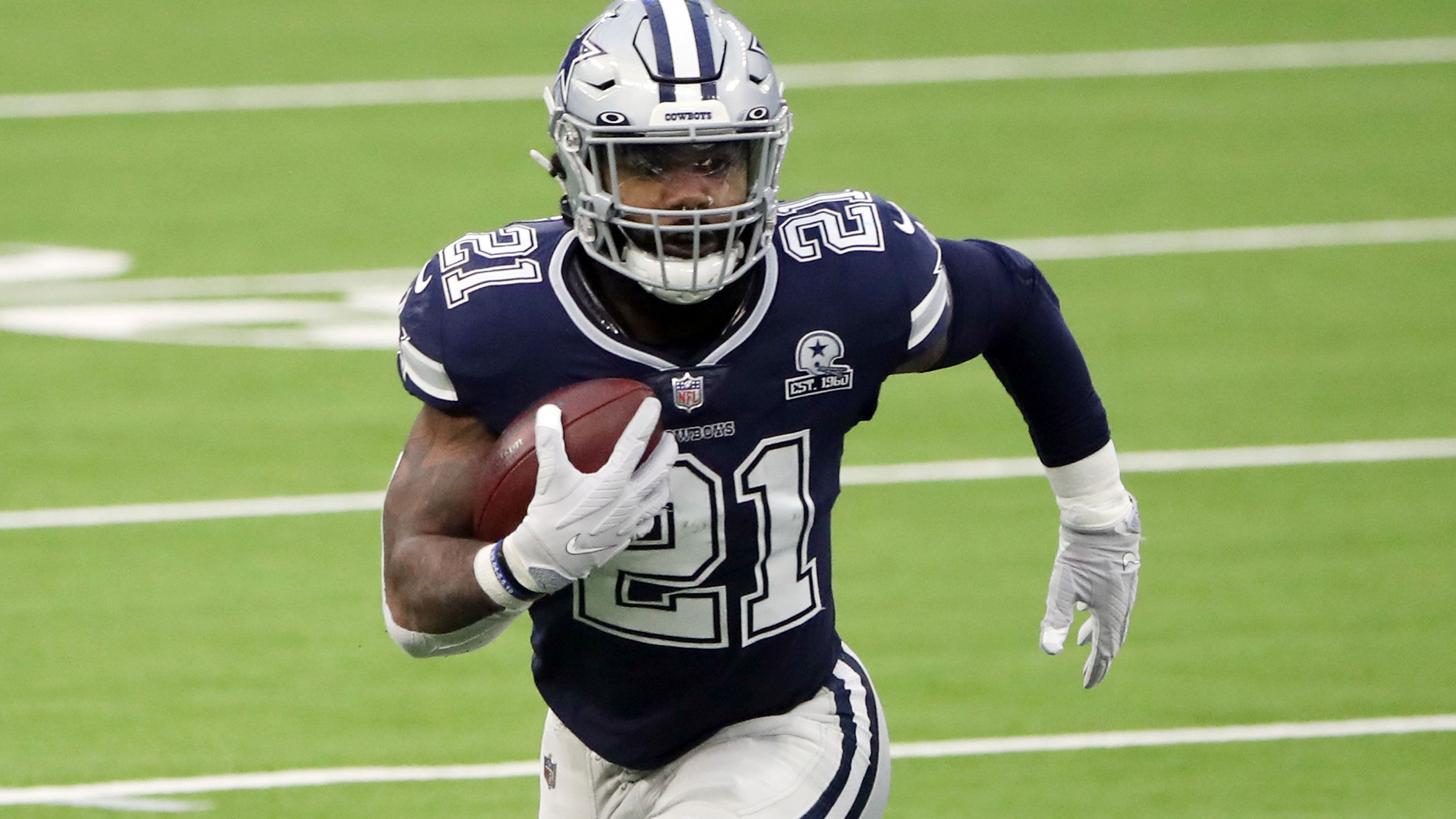 
                <strong>10. Ezekiel Elliot (Runningback, Dallas Cowboys)</strong><br>
                Während die letzte Saison für Ezekiel Elliot und die Dallas Cowboys sportlich zum Vergessen war, kann sich der Runningback über Platz 10 in der Liste der Merchverkäufe freuen.
              