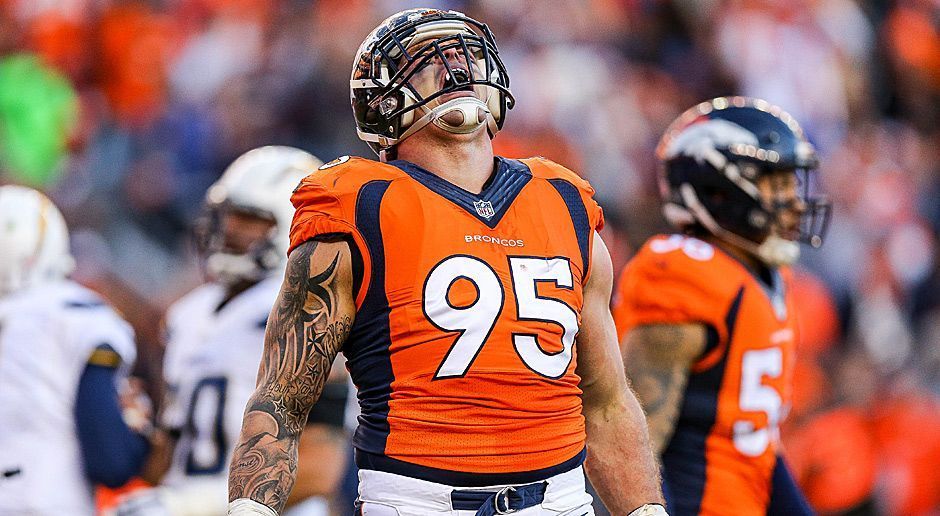 
                <strong>Derek Wolfe</strong><br>
                LAUFVERTEIDIGUNG: Die Broncos um Defensive End Derek Wolfe stellten in der Regular Season mit 1.337 erlaubten Yards die drittbeste Verteidigung gegen den Lauf. Die Panthers belegen knapp dahinter den vierten Platz. Auch wenn es eng ist, dieser Punkt geht an die Broncos. 4:2.
              