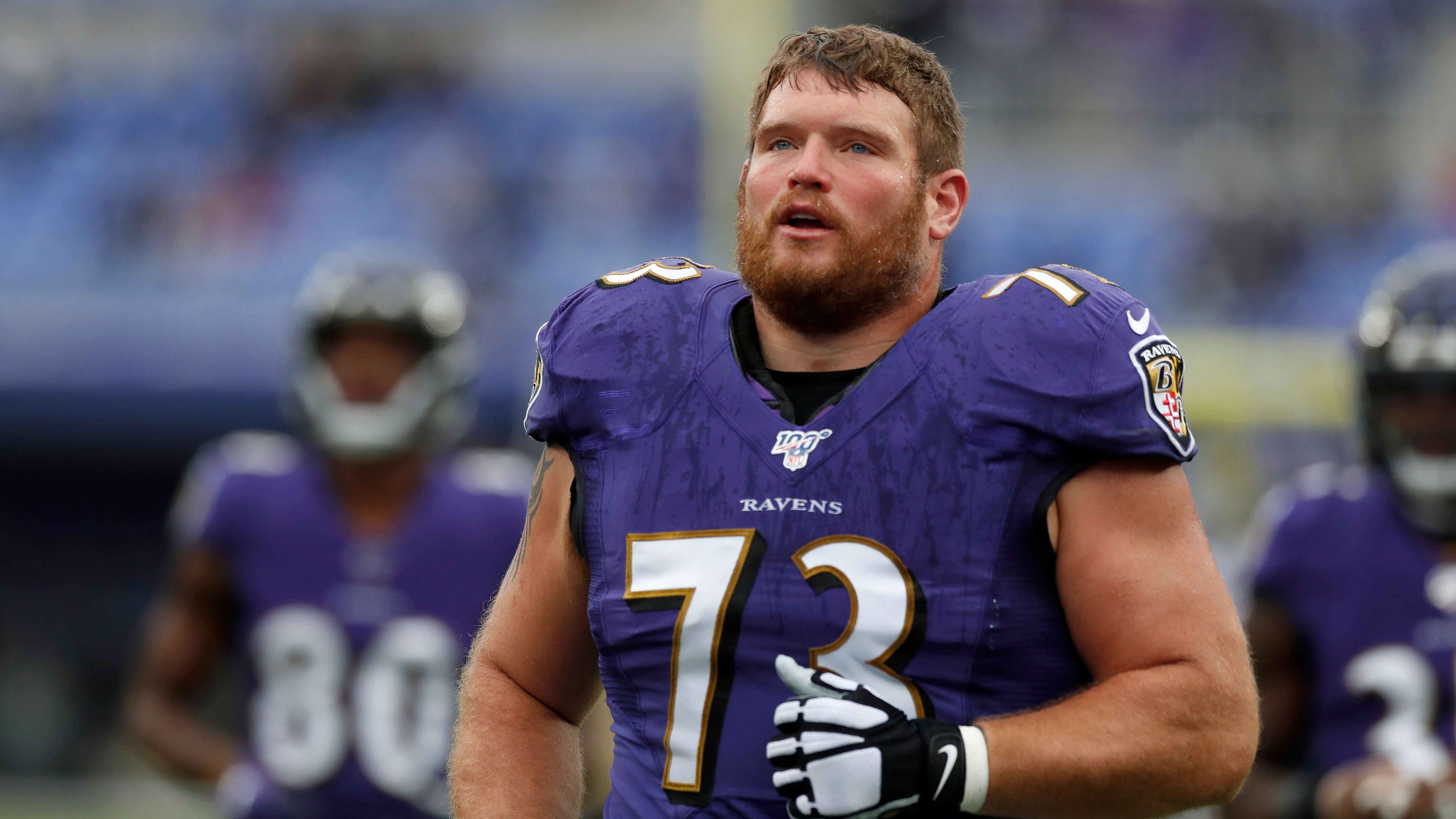 <strong>Marshall Yanda</strong><br>Position: Offensive Guard/Tackle<br>Teams: Baltimore Ravens (2007 - 2019)<br>Erfolge: Super-Bowl Sieg (XLVII), Acht Mal Pro Bowl, Zwei Mal First-Team All-Pro