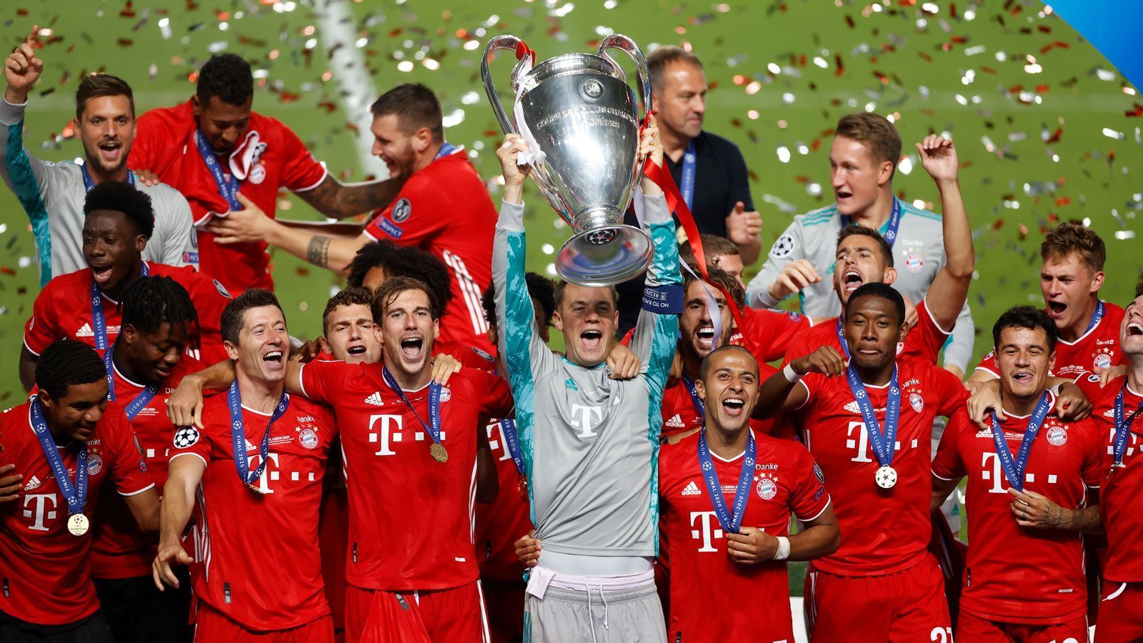 
                <strong>Platz 1: Bayern München</strong><br>
                 - Punkte 2015/16: 29,000 - Punkte 2016/17: 22,000 - Punkte 2017/18: 29,000 - Punkte 2018/19: 20,000 - Punkte 2019/20: 36,000 - Gesamtpunktzahl: 136,000
              