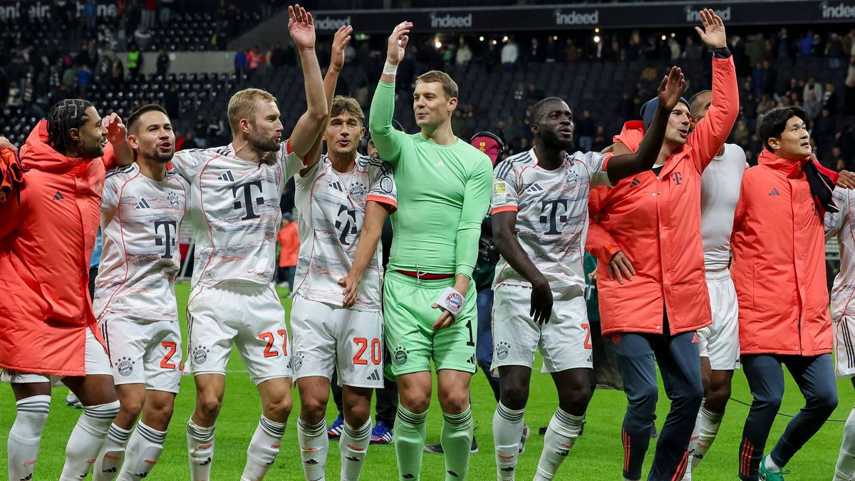 Serge Gnabry (FC Bayern Muenchen), Raphael Guerreiro (FC Bayern Muenchen), Konrad Laimer (FC Bayern Muenchen), Tom Bischof (FC Bayern Muenchen), Torhueter Manuel Neuer (FC Bayern Muenchen), Jonatha...