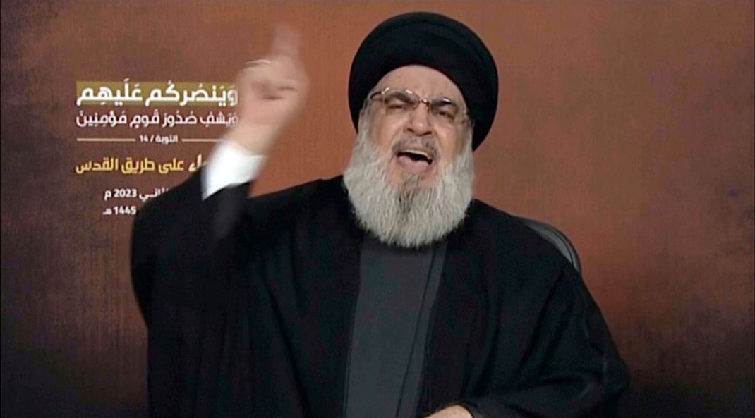 Dieses Videostandbild zeigt Hisbollah-Führer Sayyed Hassan Nasrallah, der über eine Videoverbindung während einer Kundgebung in Beirut spricht. (Archivbild)