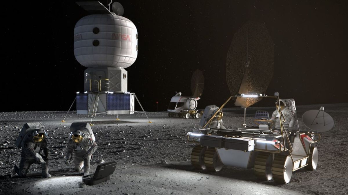 Nasa Artemis Base Camp Auf Dem Mond
