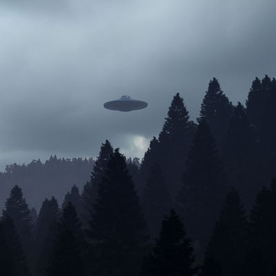 Illustration einer UFO-Erscheinung