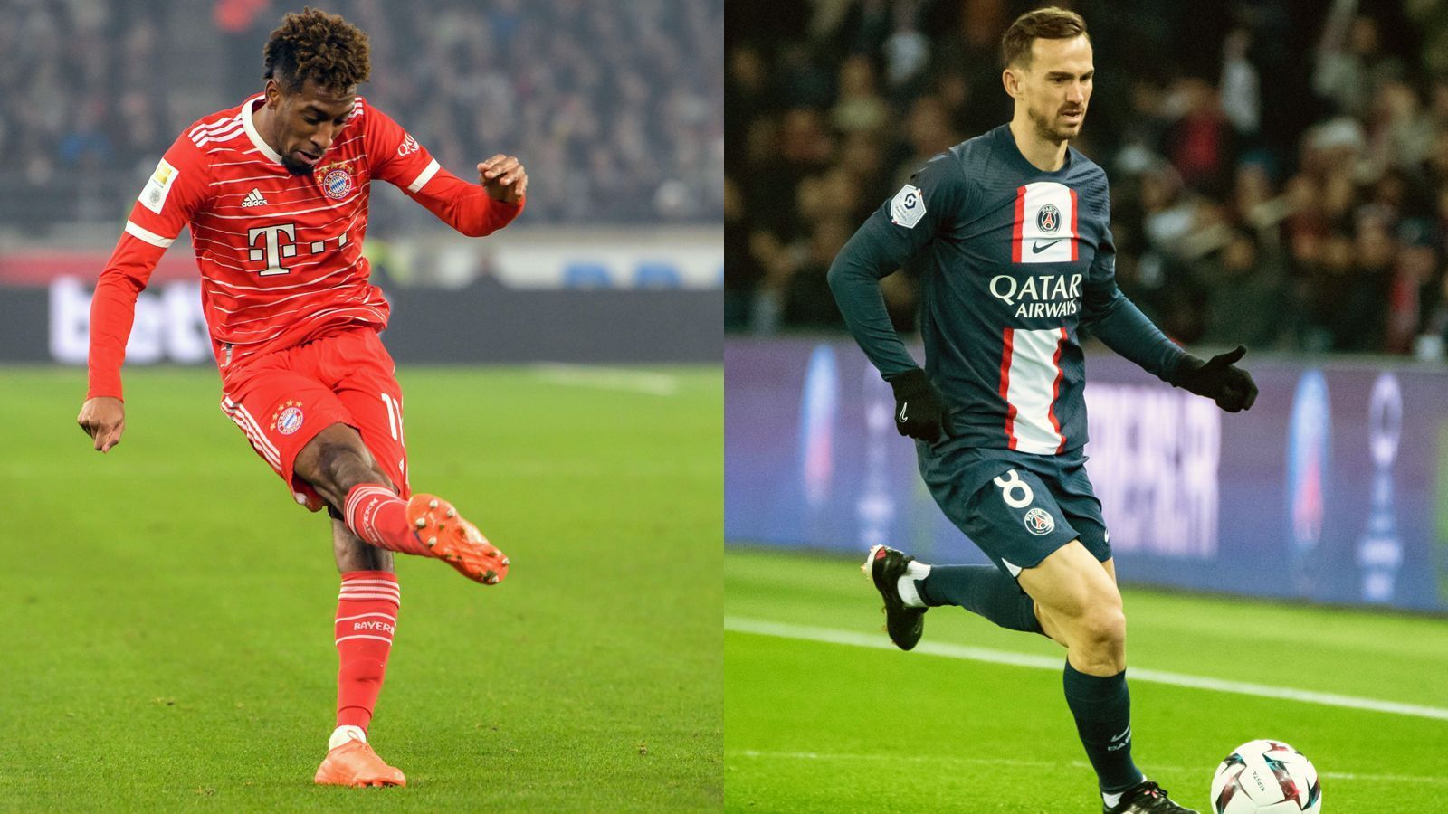 
                <strong>Mittelfeld: Kingsley Coman vs. Fabian Ruiz</strong><br>
                Für Bayerns Kingsley Coman war das Hinspiel in seiner Heimatstadt Paris ganz besonders, schließlich ist PSG sein Ex-Klub, dem er mit dem Tor zum 1:0 für die Münchner die Niederlage bescherte. Der Flügelflitzer war in den zurückliegenden Wochen als Torschütze bzw. Vorlagengeber überhaupt in guter Form - gerade rechtzeitig zur heißen Phase der Saison. Deutlich weniger auffällig agiert PSG-Mittelfeldmann Fabian Ruiz. Der Spanier, im Sommer 2022 aus Neapel nach Paris gewechselt, konnte seine starken Leistungen aus der Serie A noch nicht zu 100 Prozent bestätigen. Daher macht Coman in diesem fiktiven Duell den Punkt. Zwischenstand: 7:4
              