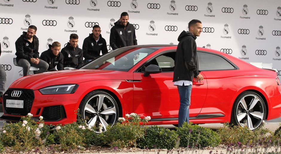 
                <strong>Real Madrid & Audi</strong><br>
                Lucas Vazques (Sturm)Auto: Audi RS 5
              