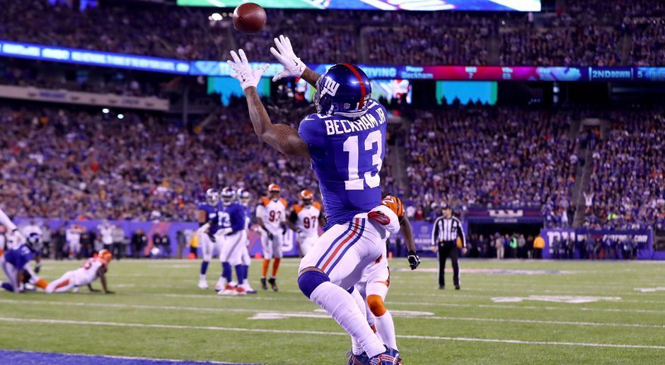 
                <strong>Odell Beckham erreicht 3.500 Receiving Yards</strong><br>
                3500 Receiving Yards in nur 36 Spielen - das hat in der NFL vor Odell Beckham noch niemand geschafft. Der Star-Wide-Receiver der New York Giants sorgt somit beim 21:20-Sieg seines Teams gegen die Cincinnati Bengals in Week 10 für einen neuen NFL-Rekord. Diesen hielt bislang Lance Alworth. Der heute 76-Jährige brauchte damals zu seiner aktiven Zeit 37 Spiele für die Marke von 3500 Receiving Yards.
              