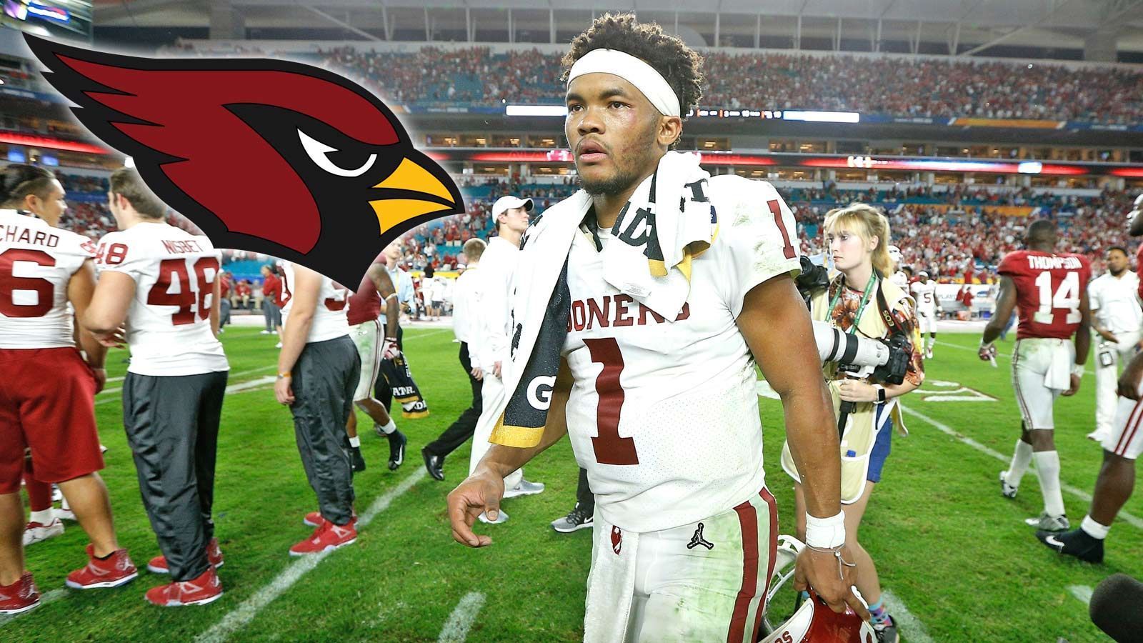 
                <strong>Pick 1: Kyler Murray - Arizona Cardinals</strong><br>
                Position: QuarterbackCollege: Oklahoma
              