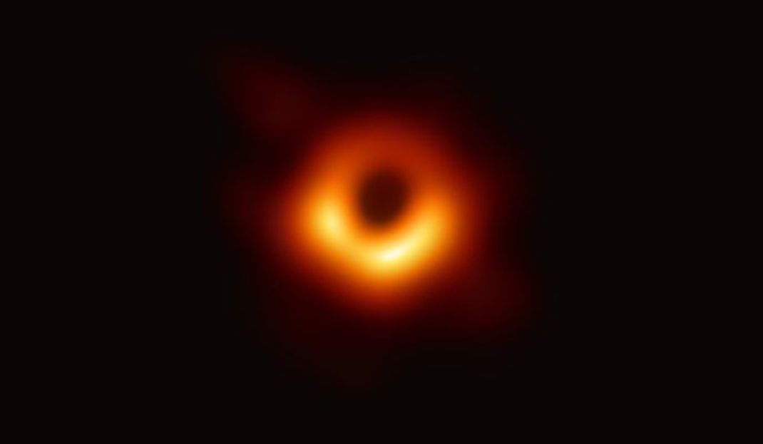 Das erste Foto eines schwarzen Lochs.