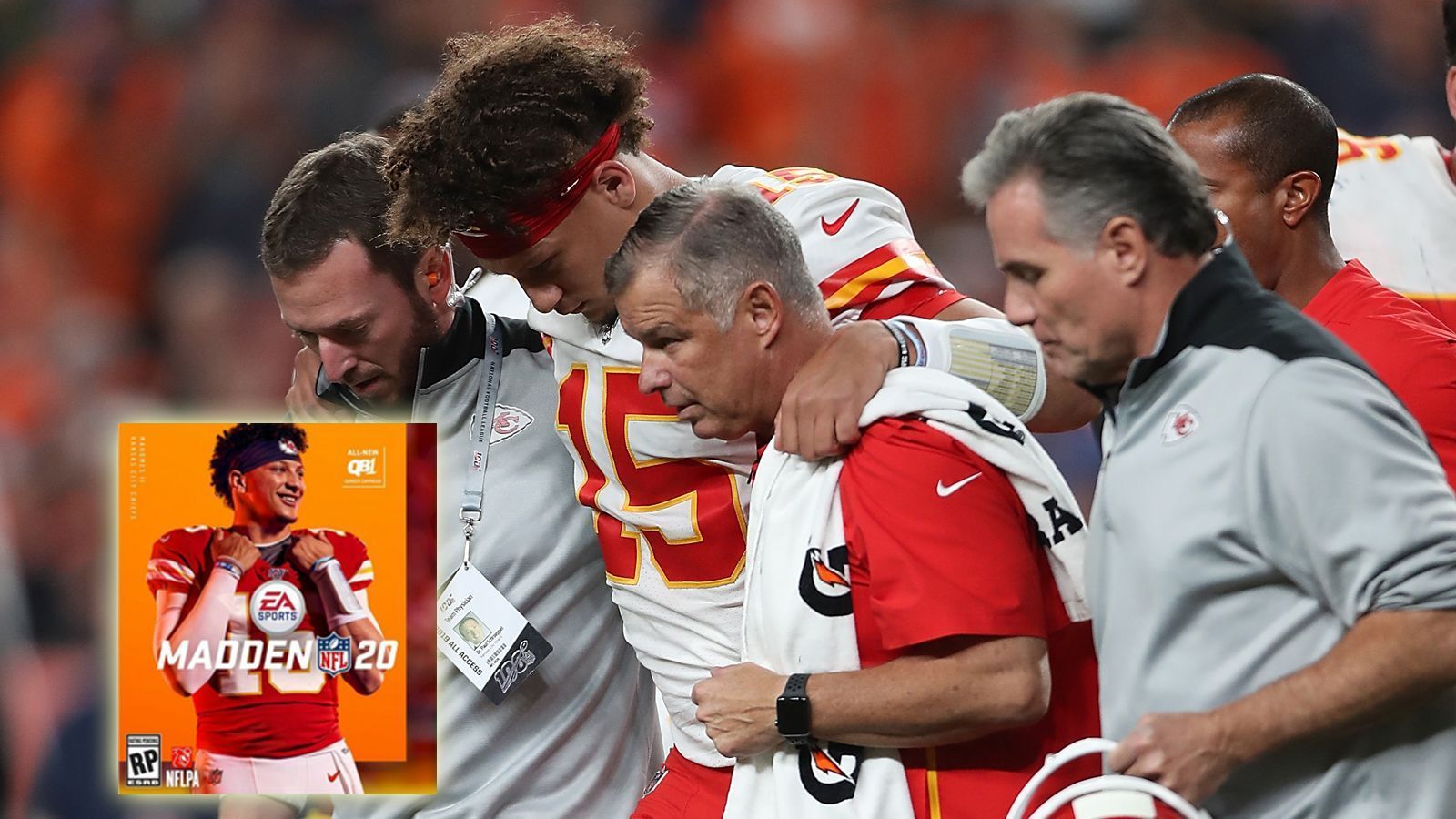 <strong>2020 - Patrick Mahomes</strong><br>
                2020 hatte es Patrick Mahomes erwischt.&nbsp;Der MVP spielte in den ersten Partien, unbeeindruckt vom Madden-Fluch, groß auf und setzte erneut Kurs auf den MVP-Award. Am siebten Spieltag holte ihn der Fluch ein und ihm sprang beim Spiel gegen die Denver Broncos die Kniescheibe raus. Mahomes erreichte mit Kansas City den Super Bowl, scheiterte aber an Tampa Bay.&nbsp;