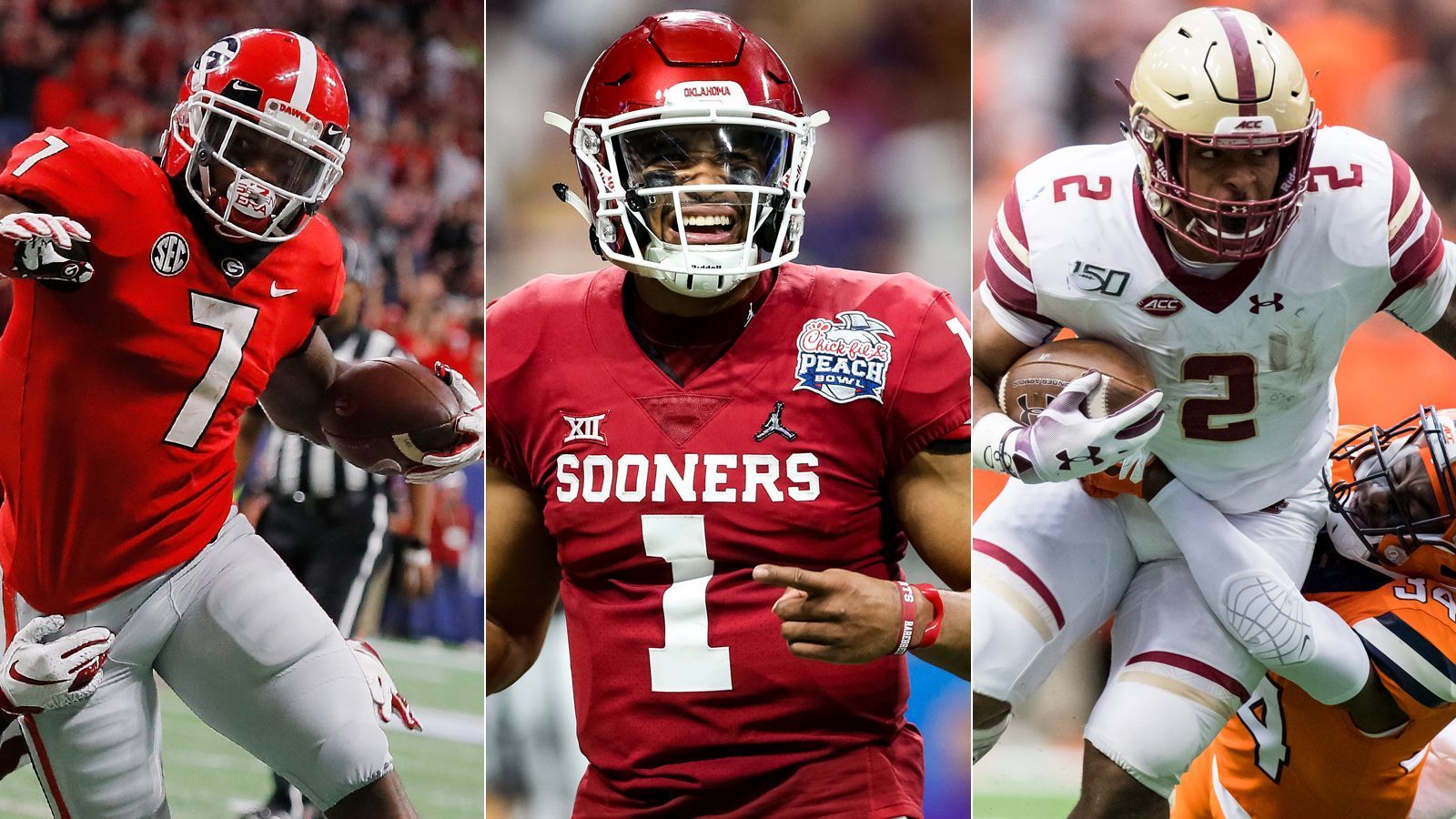 
                <strong>NFL Draft: Die größten Überraschungen der ersten beiden Tage</strong><br>
                Die Philadelphia Eagles schocken mit einem neuen Quarterback, die Packers tun Aaron Rodgers weiter keinen Gefallen und Stefon Diggs' Bruder geht nach Dallas. ran.de zeigt die Überraschungen der ersten beiden Tage beim NFL Draft 2020.
              