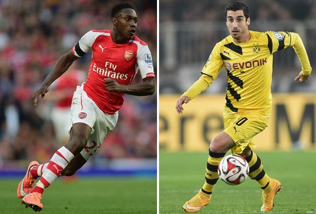 
                <strong>Danny Welbeck vs. Henrikh Mkhitaryan</strong><br>
                Mkhyitaryan hängt seiner Form hinterher. Nur eine Vorlage und zwei Tore gelangen dem Armenier bislang. Arsenals Neuzugang aus Manchester traf dagegen bereits fünf Mal und gab drei Vorlagen. Sieg Arsenal. Arsenal 5:6 BVB.
              