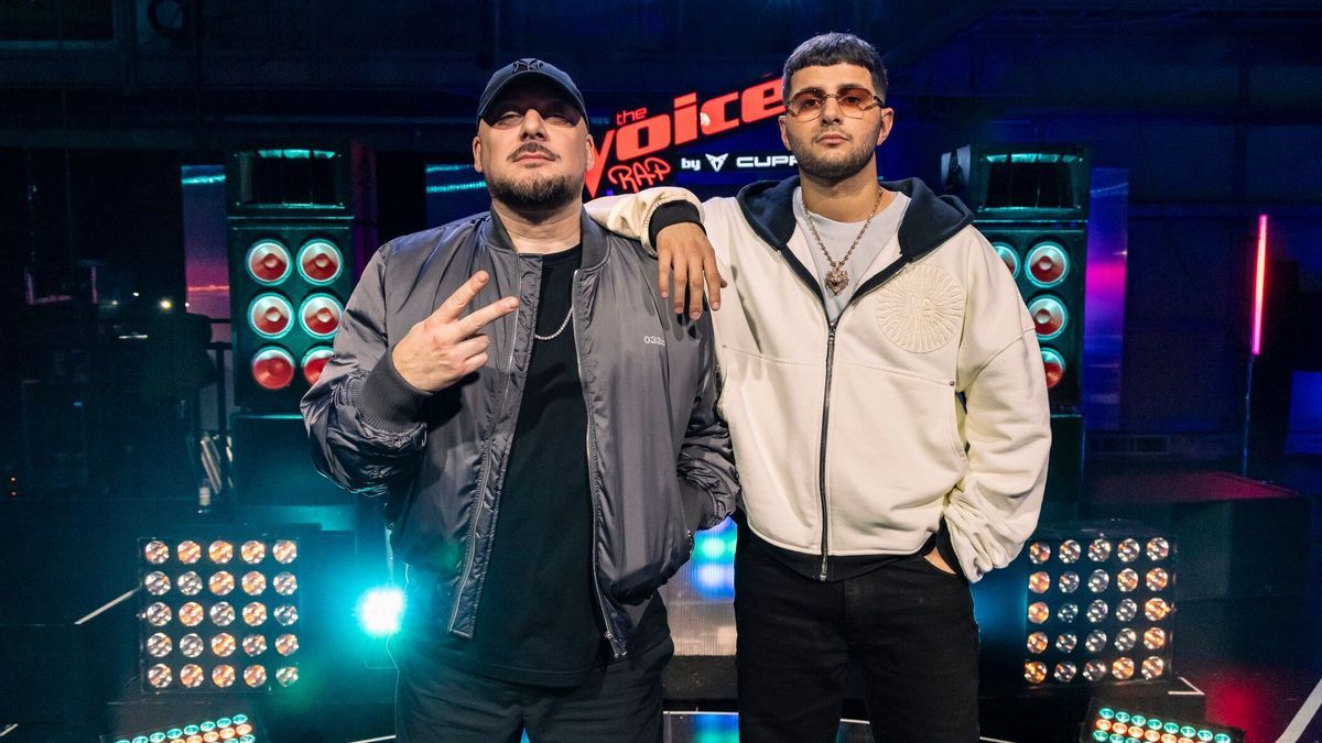 Die Coaches Kool Savas und Dardan im "The Voice Rap"-Studio