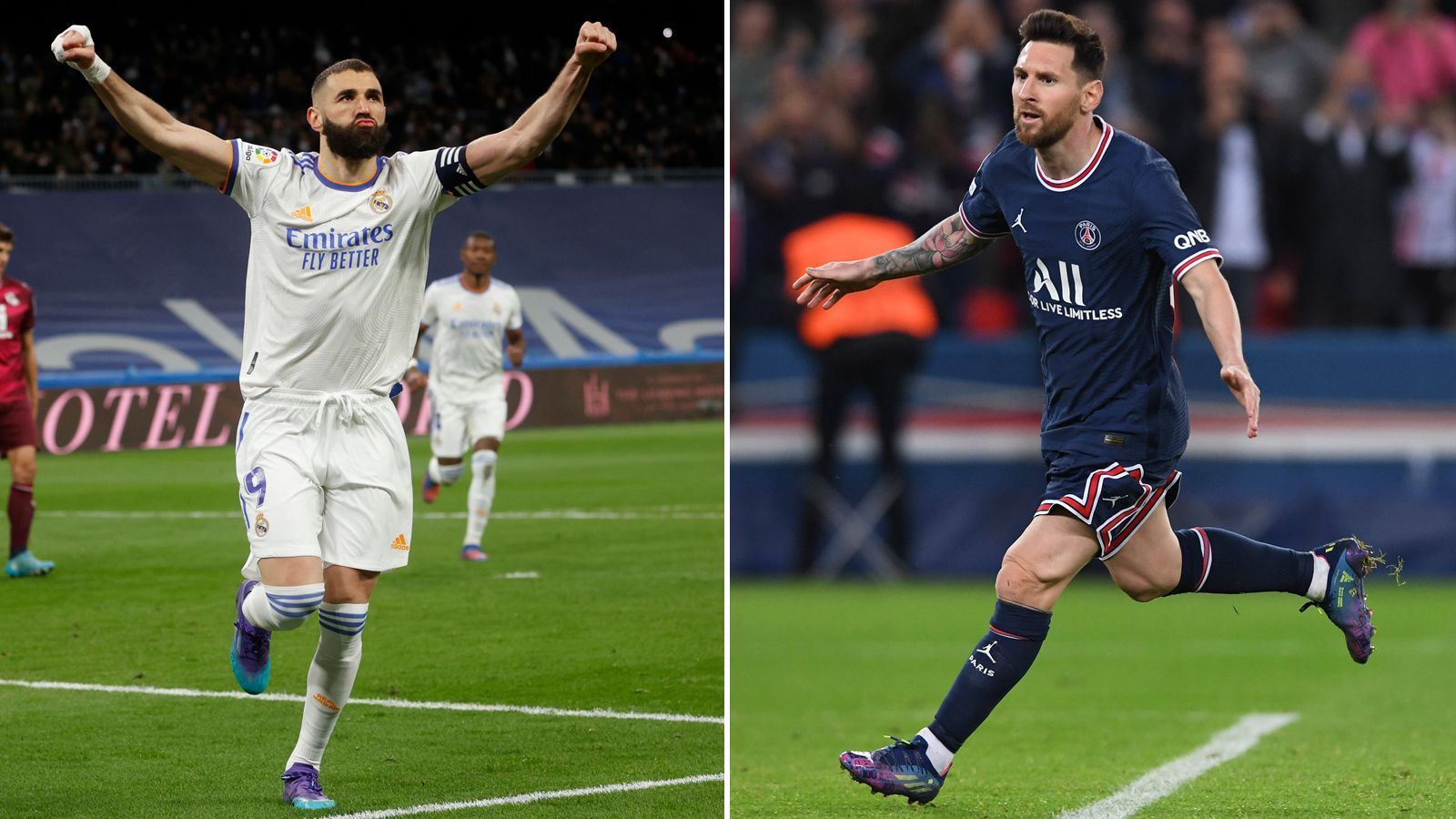 
                <strong>Mittelstürmer: Karim Benzema gegen Lionel Messi</strong><br>
                Auch wenn beide Spieler ihre Position komplett unterschiedlich interpretieren und ausführen, sind beide auf ihre Art und Weise weltklasse. Karim Benzema liefert seit Jahren bei Madrid ab und ist nach dem Abgang von Cristiano Ronaldo noch einen Schritt weiter gegangen. Über Lionel Messi muss man nicht viel sagen. Auch im Rückspiel wird er sich wieder etwas fallen lassen, die Bälle im Mittelfeld holen und unnachahmlich auf den Kasten von Courtois zu dribbeln. Punkt für beide: 8:7 für PSG.
              